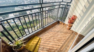 Balcony in 2.5 BHK Apartment at Aparna Sarovar Zenith, Nallagandla – for Rent