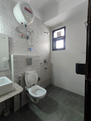 Bathroom in 3 BHK Builder Floor at Unitech Greenwood City Apartment, Sector 45 – for Rent