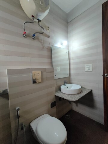 Bathroom in 3 BHK Builder Floor at Unitech Greenwood City Apartment, Sector 45 – for Rent
