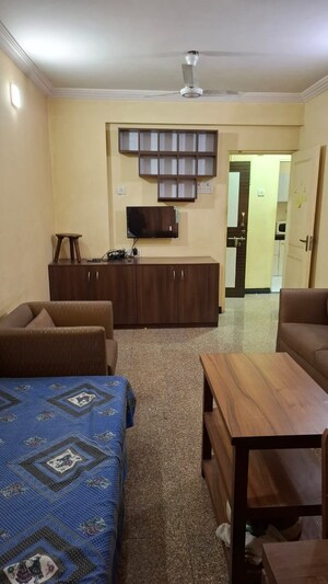 Living Room in 2 BHK Apartment at Lake Bloom, Powai – for Rent