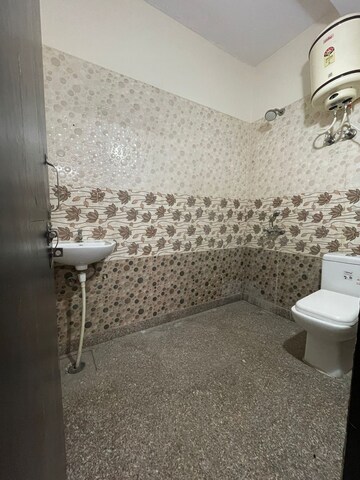 Bathroom in 1 BHK Builder Floor at Chattarpur – for Rent