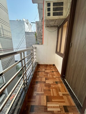 Balcony in 1 BHK Builder Floor at Freedom Fighters Enclave – for Rent