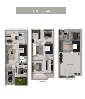 Floor Plan in 4 BHK Independent House at Aman Luxury Apartments, Sahastradhara Road – for Sale