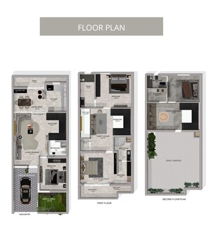 Floor Plan in 4 BHK Independent House at Aman Luxury Apartments, Sahastradhara Road – for Sale