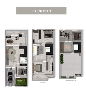 Floor Plan in 4 BHK Independent House at Aman Luxury Apartments, Sahastradhara Road – for Sale