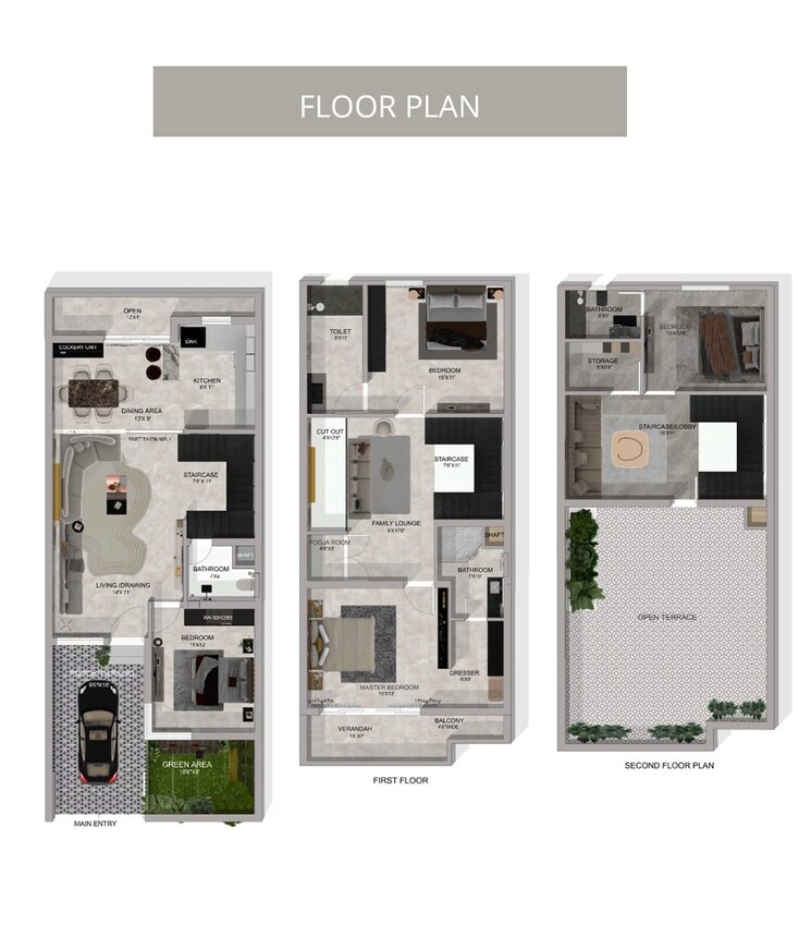 Floor Plan, aman-luxury-apartments 4 Bedroom 138 Sq.Yd. Independent House In Sahastradhara Road Dehradun 9515564