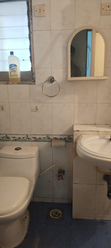 Bathroom in 2 BHK Apartment at Runwal Heights, Mulund West – for Rent