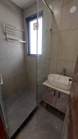 Bathroom in 2 BHK Builder Floor at Chattarpur – for Rent