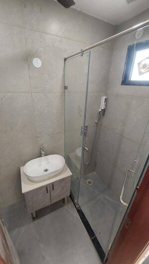 Bathroom in 2 BHK Builder Floor at Chattarpur – for Rent