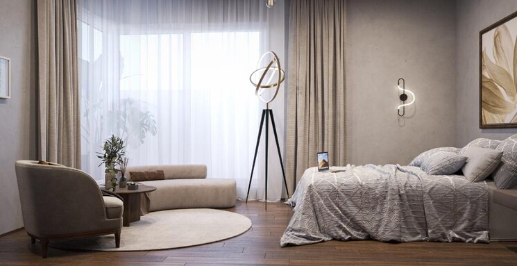 Master Bedroom, sobha-waterfront 4 Bedroom 3045 Sq.Ft. Apartment In Somajiguda Hyderabad 9515632