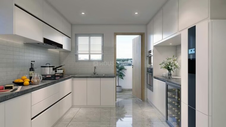 Kitchen, sobha-waterfront 4 Bedroom 3045 Sq.Ft. Apartment In Somajiguda Hyderabad 9515632