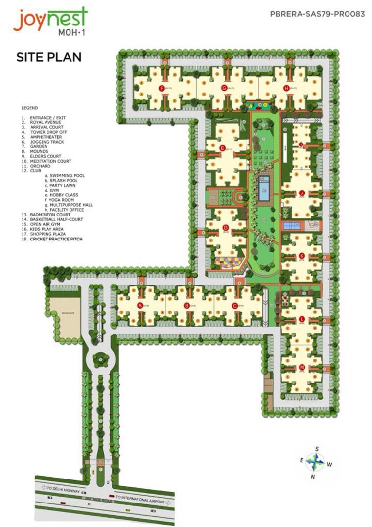 Master Plan, sushma-joynest-moh 3 Bedroom 1640 Sq.Ft. Apartment In Bir Chhat Chandigarh 9515642