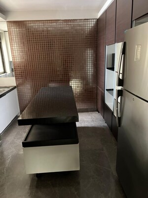 Bathroom in 3 BHK Apartment at Lodha Trump Tower, Worli – for Rent