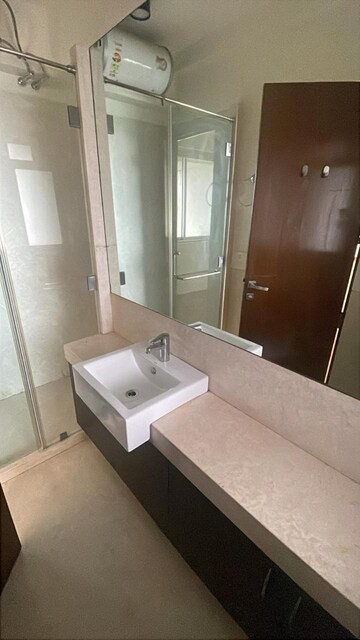 Bathroom in 4 BHK Apartment at Worli Sea Face – for Rent