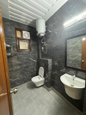 Bathroom in 1 BHK Builder Floor at Boutique Residential Apartments C-220, Malviya Nagar – for Rent