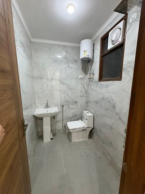 Bathroom in 3 BHK Builder Floor at Chattarpur – for Rent