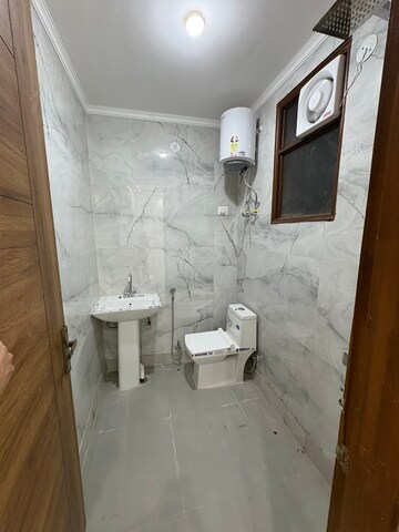 Bathroom in 3 BHK Builder Floor at Chattarpur – for Rent