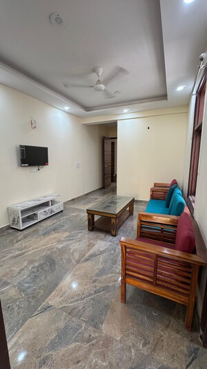 Living Room in 2 BHK Apartment at Chattarpur – for Rent