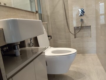 Bathroom in 1 BHK Apartment at Hiranandani Regent Hill, Powai – for Rent