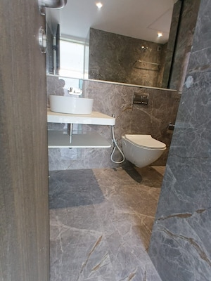 Bathroom in 2 BHK Apartment at Nahar Amaryllis Towers and Plaza, Chandivali – for Rent
