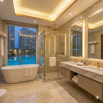 Bathroom in 4 BHK Apartment at BPTP Terra, Sector 37d – for Sale