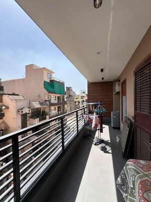 Balcony in 4 BHK Builder Floor at Green Fields Colony – for Rent