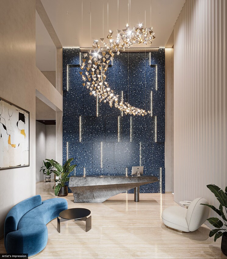 Living Room, eon-one 2 Bedroom 860 Sq.Ft. Apartment In Prabhadevi Mumbai 9516455