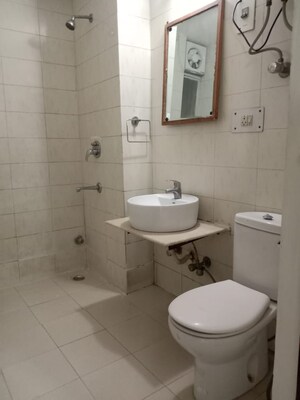 Bathroom in 3 BHK Apartment at Vasant Kunj – for Rent