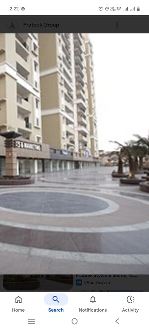 3 BHK Apartment – Exterior View View at Prateek Stylome, Sector 45 - for Rent