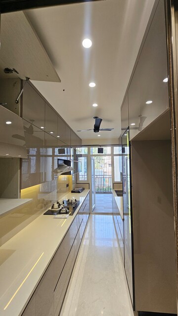 Kitchen in 3 BHK Builder Floor at Ansal Sushant Floors, Sushant Lok ii – for Sale