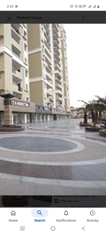 3 BHK Apartment – Exterior View View at Prateek Stylome, Sector 45 - for Sale