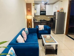 Living Room in 1 BHK Apartment at Freedom Fighters Enclave – for Rent