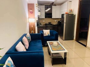 Living Room in 1 BHK Apartment at Freedom Fighters Enclave – for Rent