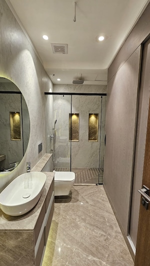 Bathroom in 4 BHK Builder Floor at Unitech South City II, Sector 50 – for Sale