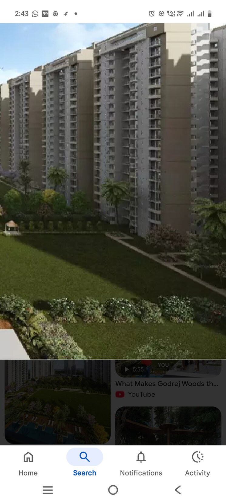 Swimming Pool, godrej-woods 4 Bedroom 2570 Sq.Ft. Apartment In Sector 43 Noida 9516942