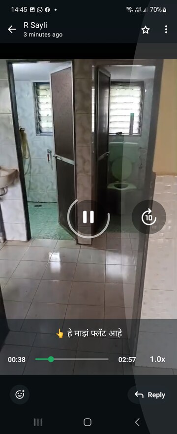 Bathroom in 1 BHK Apartment at Aboli Estate, Dombivli East – for Sale