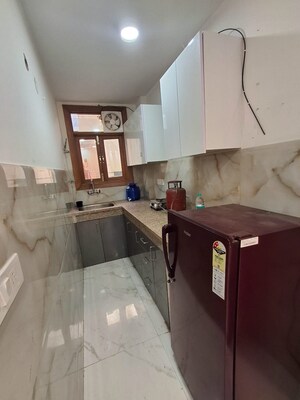 Kitchen in 1 BHK Builder Floor at Freedom Fighters Enclave – for Rent