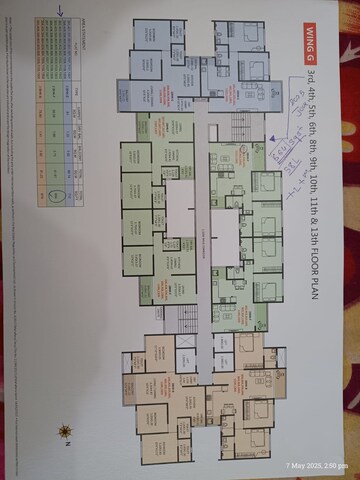 Floor Plan in 2 BHK Apartment at Jhamtani Ace Abode, Kiwale – for Sale