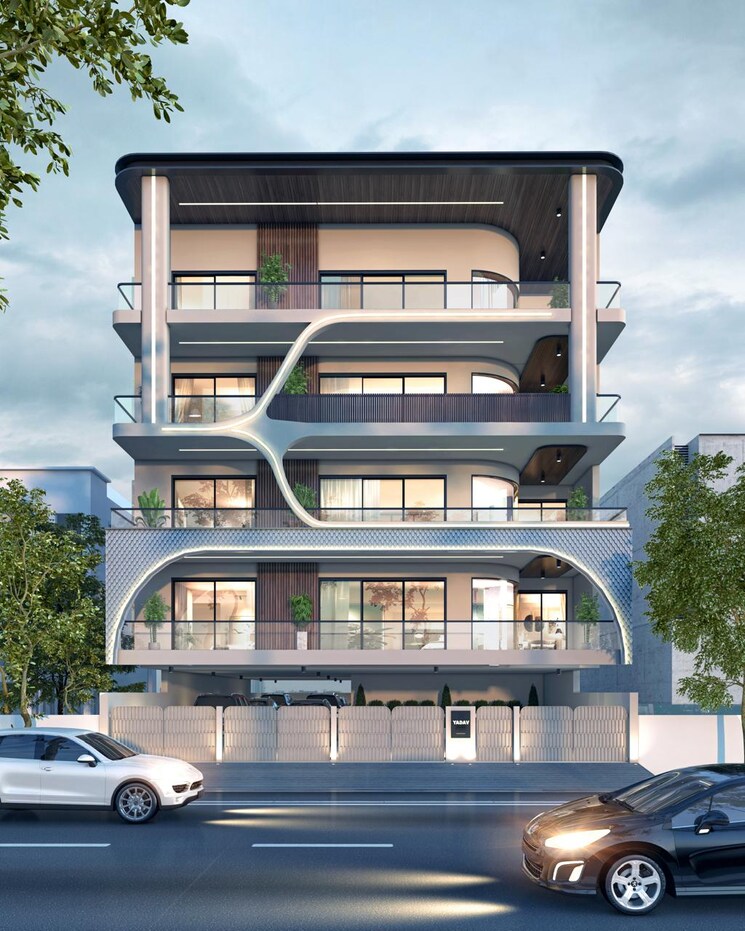 Exterior View, sushant lok i 4 Bedroom 3600 Sq.Ft. Builder Floor In Sushant Lok I Gurgaon 9518069