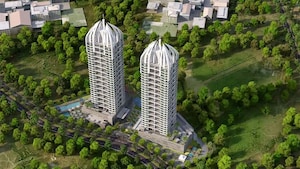 3 BHK Apartment – Exterior View View at Enpar Lotus 101 Worli Residences, Lower Parel - for Rent