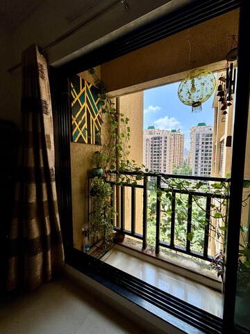 Balcony in 1 BHK Apartment at Unnathi Woods Phase 3, Ghodbunder Road – for Sale