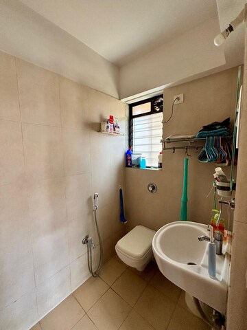 Bathroom in 1 BHK Apartment at Unnathi Woods Phase 3, Ghodbunder Road – for Sale