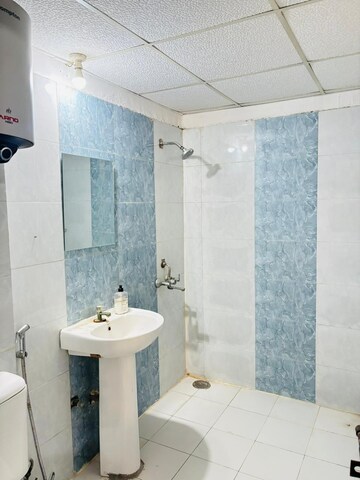 Bathroom in 3 BHK Apartment at Amrapali Crystal Homes, Sector 76 – for Rent