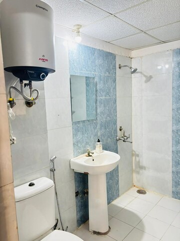 Bathroom in 3 BHK Apartment at Amrapali Crystal Homes, Sector 76 – for Rent