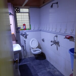 Bathroom in 3 BHK Apartment at Varsha Woodside Villa, Aundh – for Sale