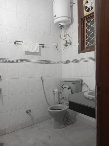 Bathroom in 3 BHK Builder Floor at Lajpat Nagar ii – for Rent