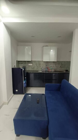 Living Room in 1 BHK Builder Floor at Chattarpur – for Rent