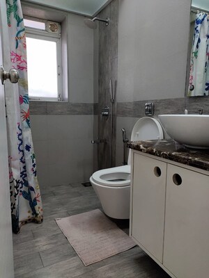 Bathroom in 2 BHK Apartment at Bandra West – for Rent