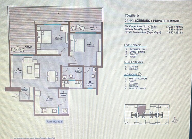Floor Plan, kolte-patil-life-republic-qrious 2 Bedroom 796 Sq.Ft. Apartment In Hinjewadi Pune 9518993