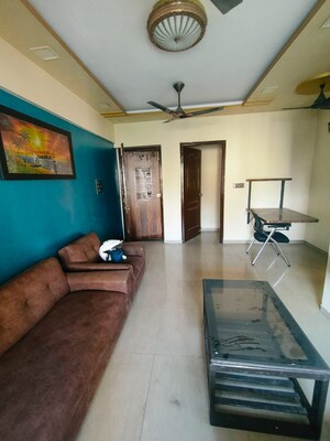 Living Room in 2 BHK Apartment at Om Sai Plaza, Ghodbunder Road – for Sale